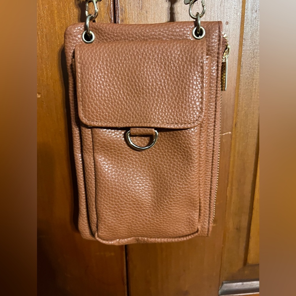 Vegan‎ Crossbody Brown Small Purse